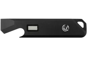 Glow Rhino Pry Bar PRY-201-AL-Z-XG Black Anodized Aluminum Green Tritium